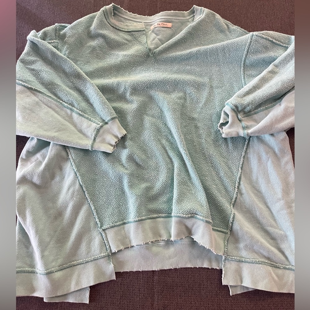 Free People Terry Oversized Sweatshirt Size Small NWT